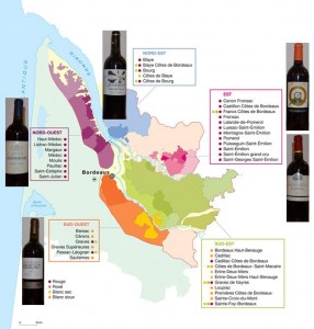 carte du vignoble bordelais