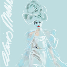 Alexis Mabille, illustration by Martine Brand